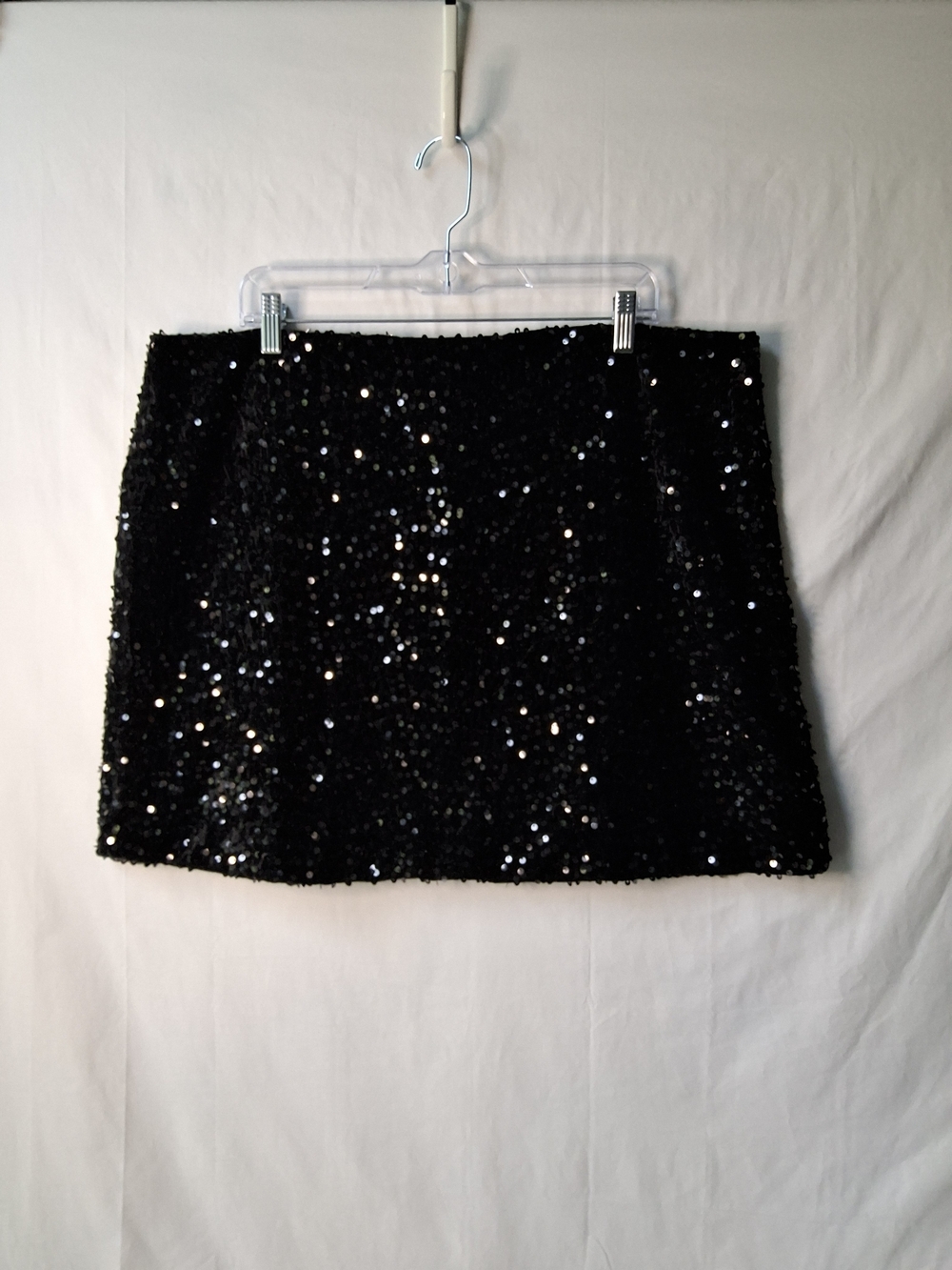 Black Sequin Mini Skirt - Sleek Party Short